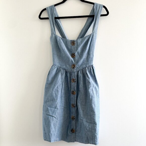 Free People Carolina Chambray Mini Dress - Picture 2 of 11